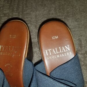 Italian Shoemakers WOMANS Blue Loafers